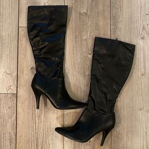 NWOT Black Zip Up Boots Pesaro Brand